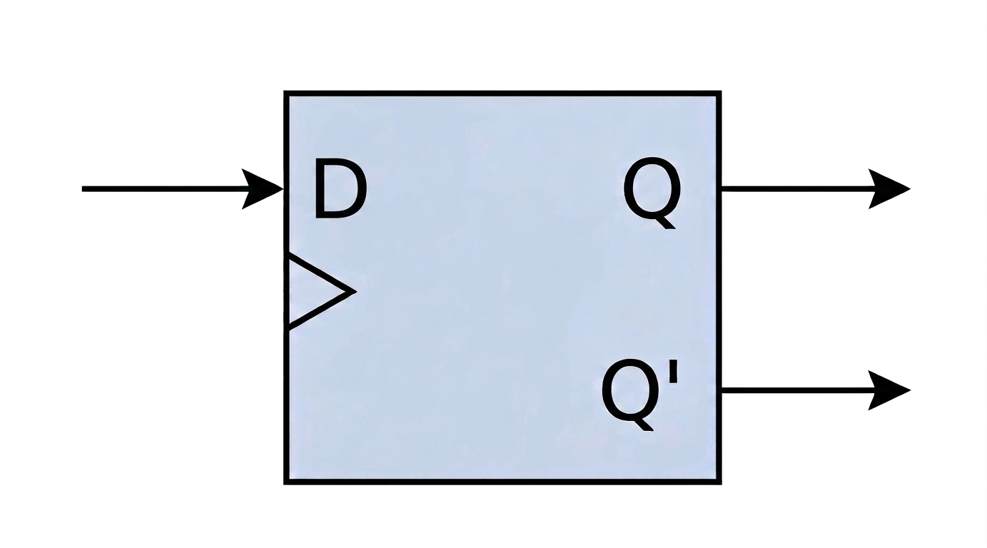 D flip-flop box diagram